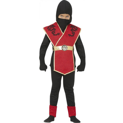 Red-Black - Front - Fiestas Guirca Childrens-Kids Ninja Costume Set