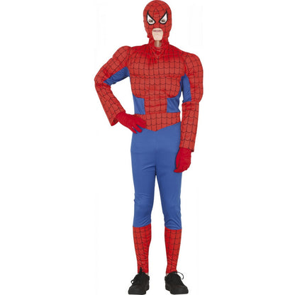 Red-Blue - Front - Fiestas Guirca Boys Muscle Superhero Costume Set