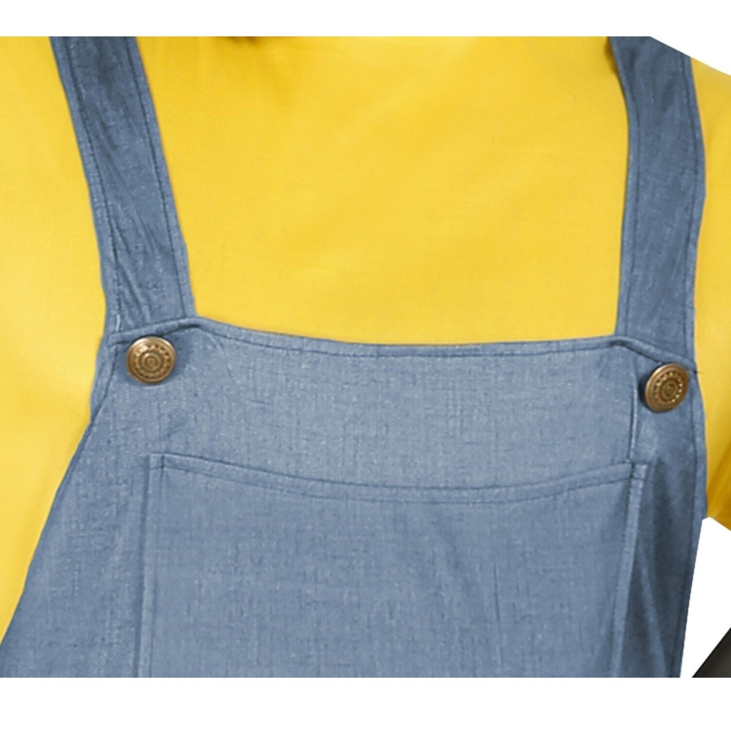 Yellow - Side - Fiestas Guirca Mens Helper Polyester Costume