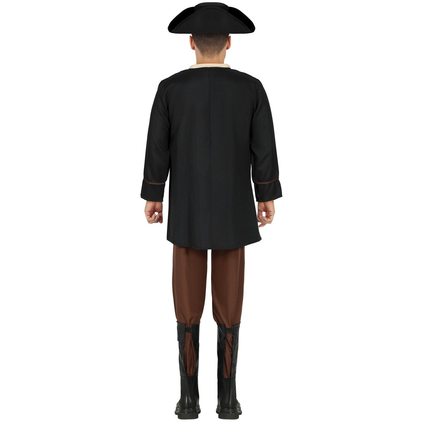 Black-Brown - Back - Fiestas Guirca Mens Pirate Costume Set