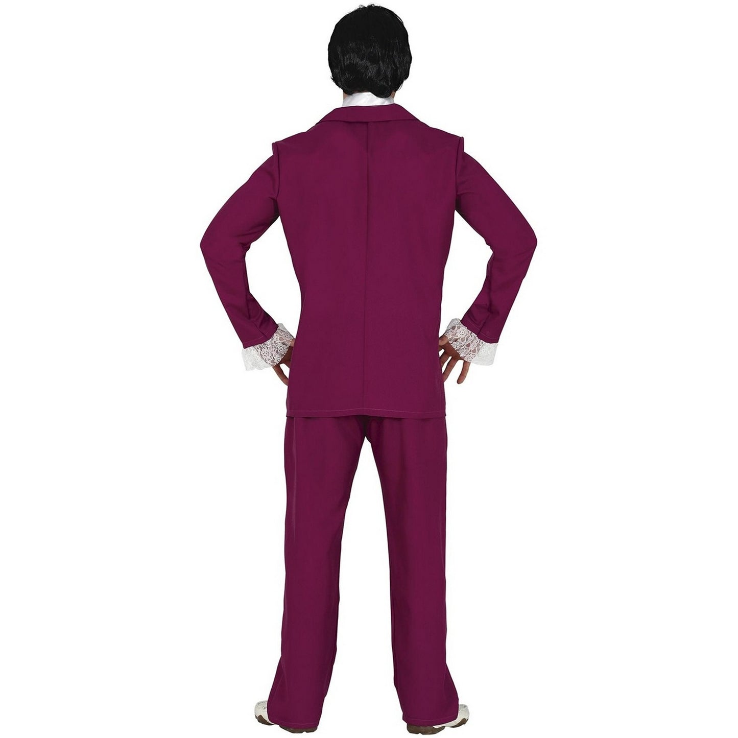 Burgundy - Back - Fiestas Guirca Mens Nerd Spy Costume Set