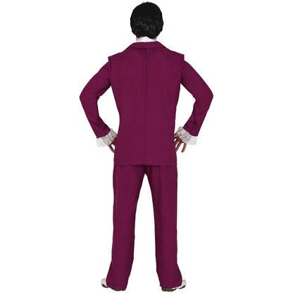 Burgundy - Back - Fiestas Guirca Mens Nerd Spy Costume Set