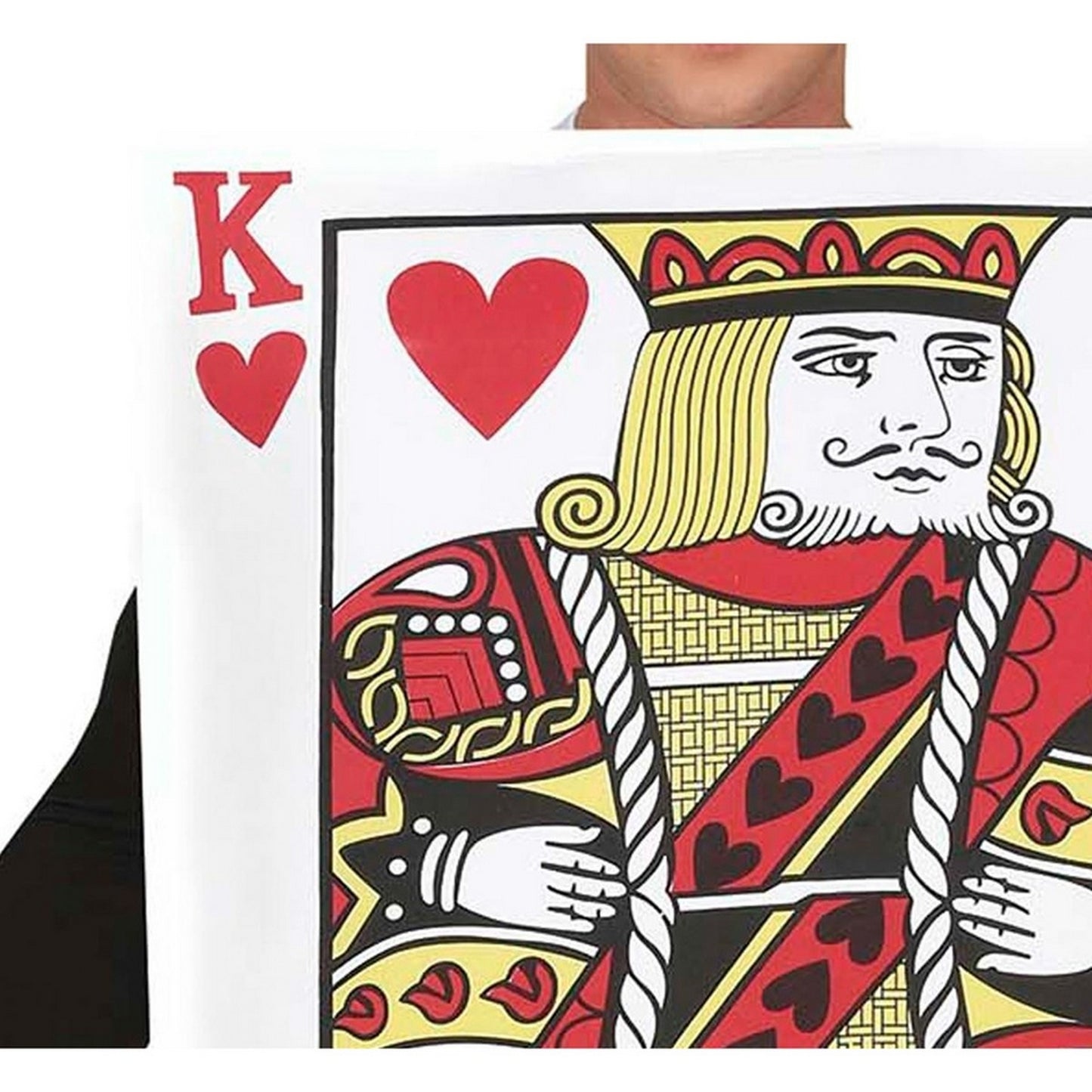 Multicoloured - Side - Fiestas Guirca Mens King Of Hearts Costume Suit