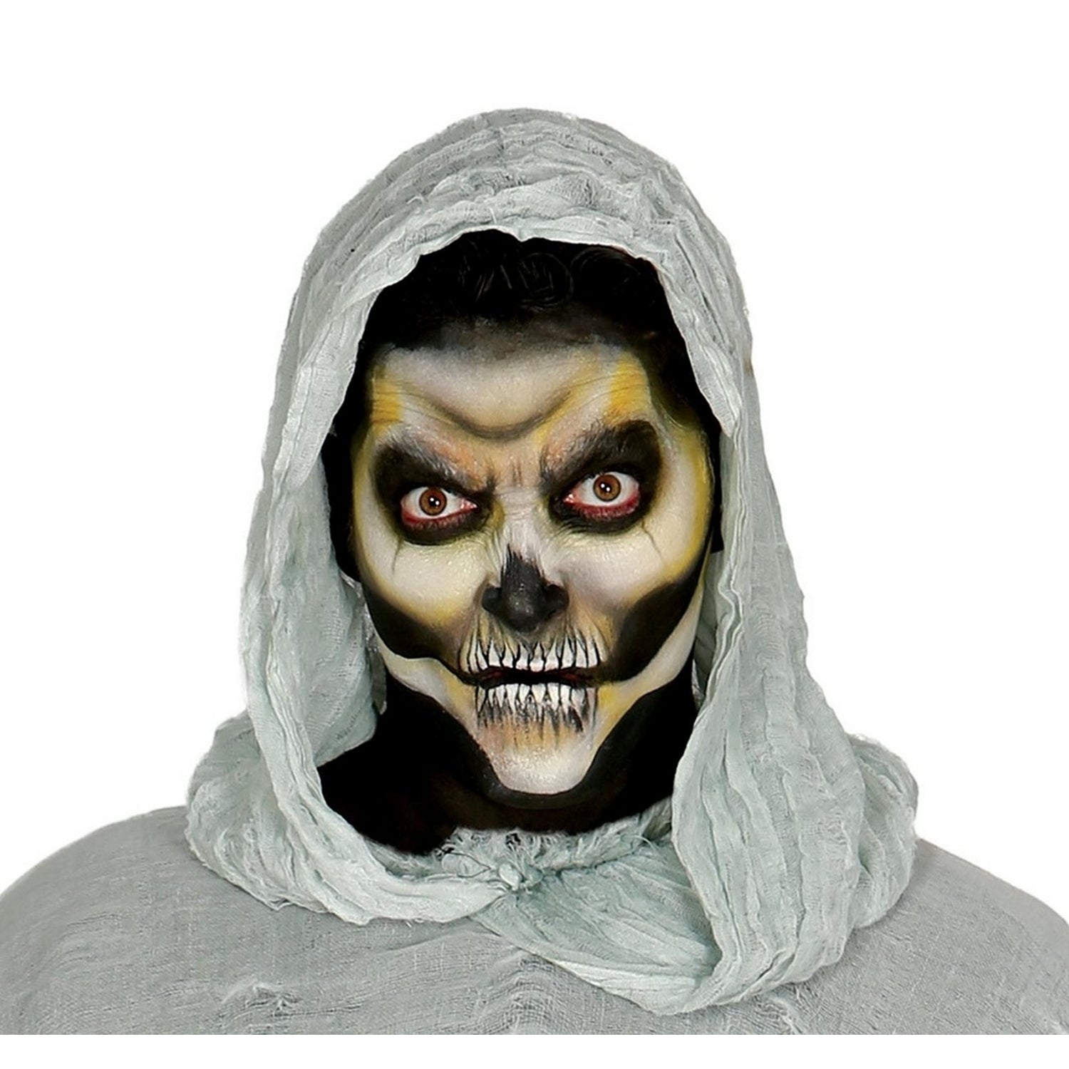 Black-Grey - Back - Fiestas Guirca Mens Man of The Darkness Costume Set