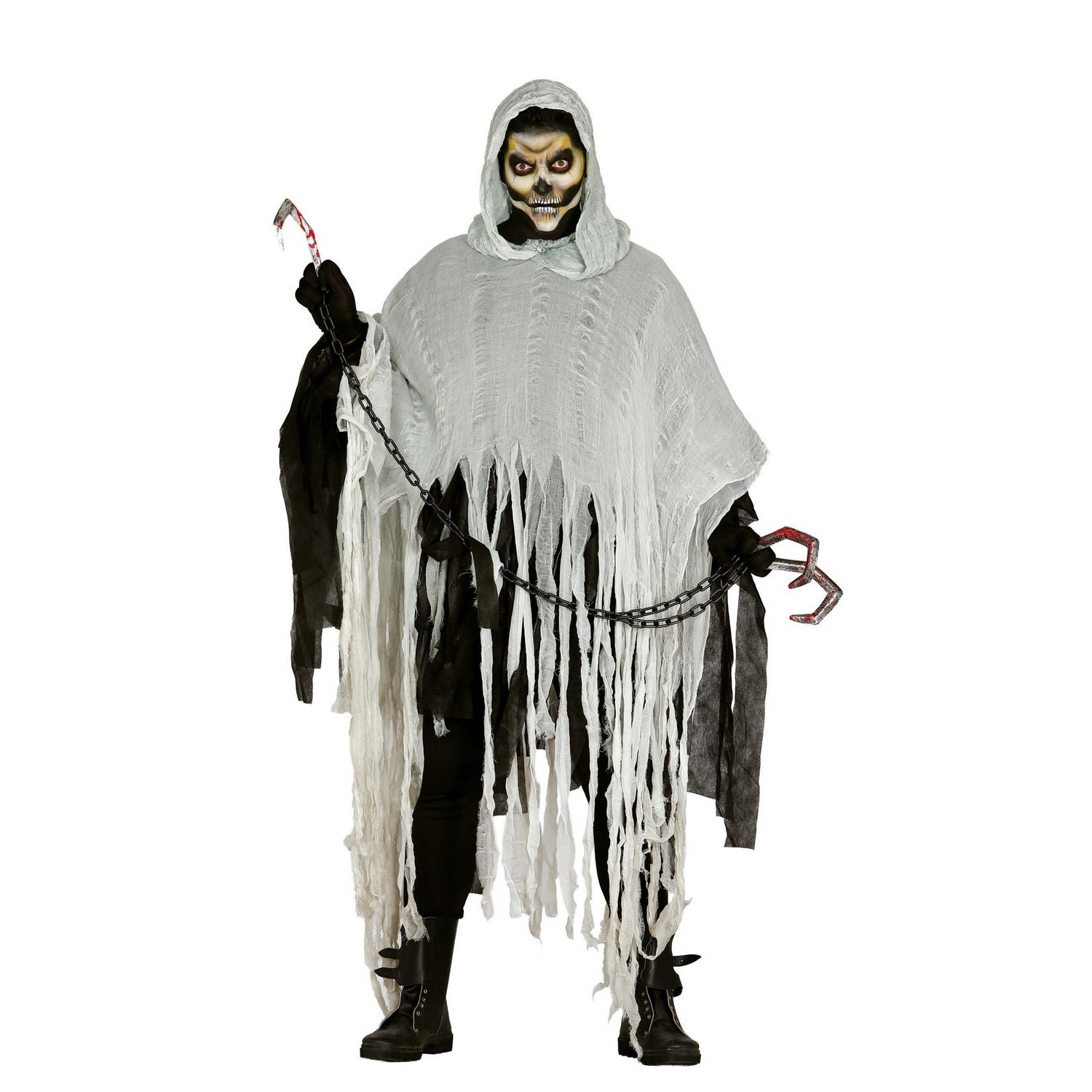 Black-Grey - Front - Fiestas Guirca Mens Man of The Darkness Costume Set