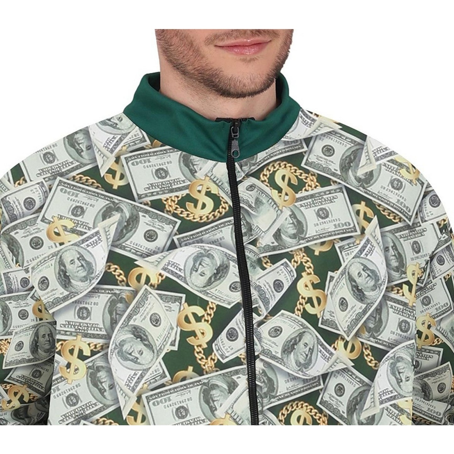 Green - Back - Fiestas Guirca Mens Mr Bills Tracksuit Set