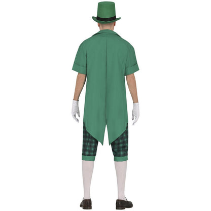 Green-White - Back - Fiestas Guirca Mens Mr Patrick Costume Set