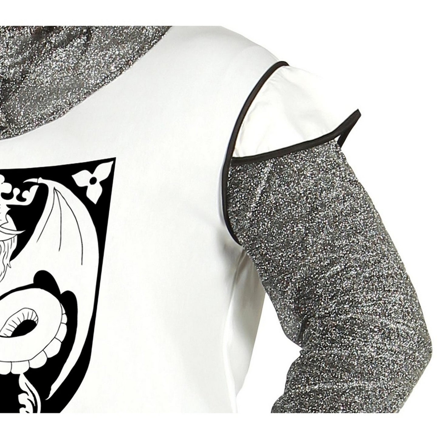 White-Black - Lifestyle - Fiestas Guirca Mens Medieval Knight Costume