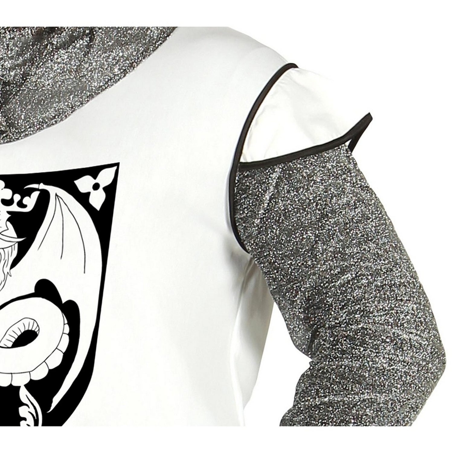 White-Black - Lifestyle - Fiestas Guirca Mens Medieval Knight Costume