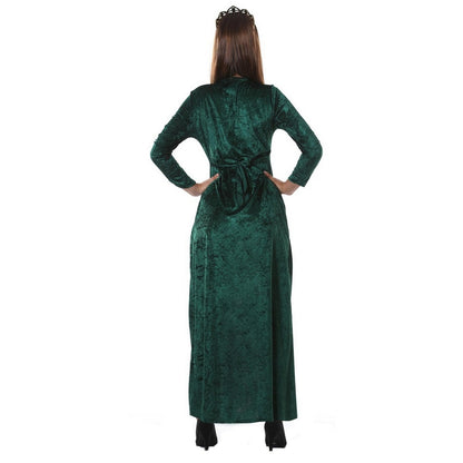 Green-Beige - Back - Fiestas Guirca Womens-Ladies Medieval Queen Costume Dress