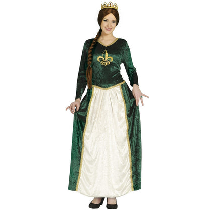 Green-Beige - Front - Fiestas Guirca Womens-Ladies Medieval Queen Costume Dress