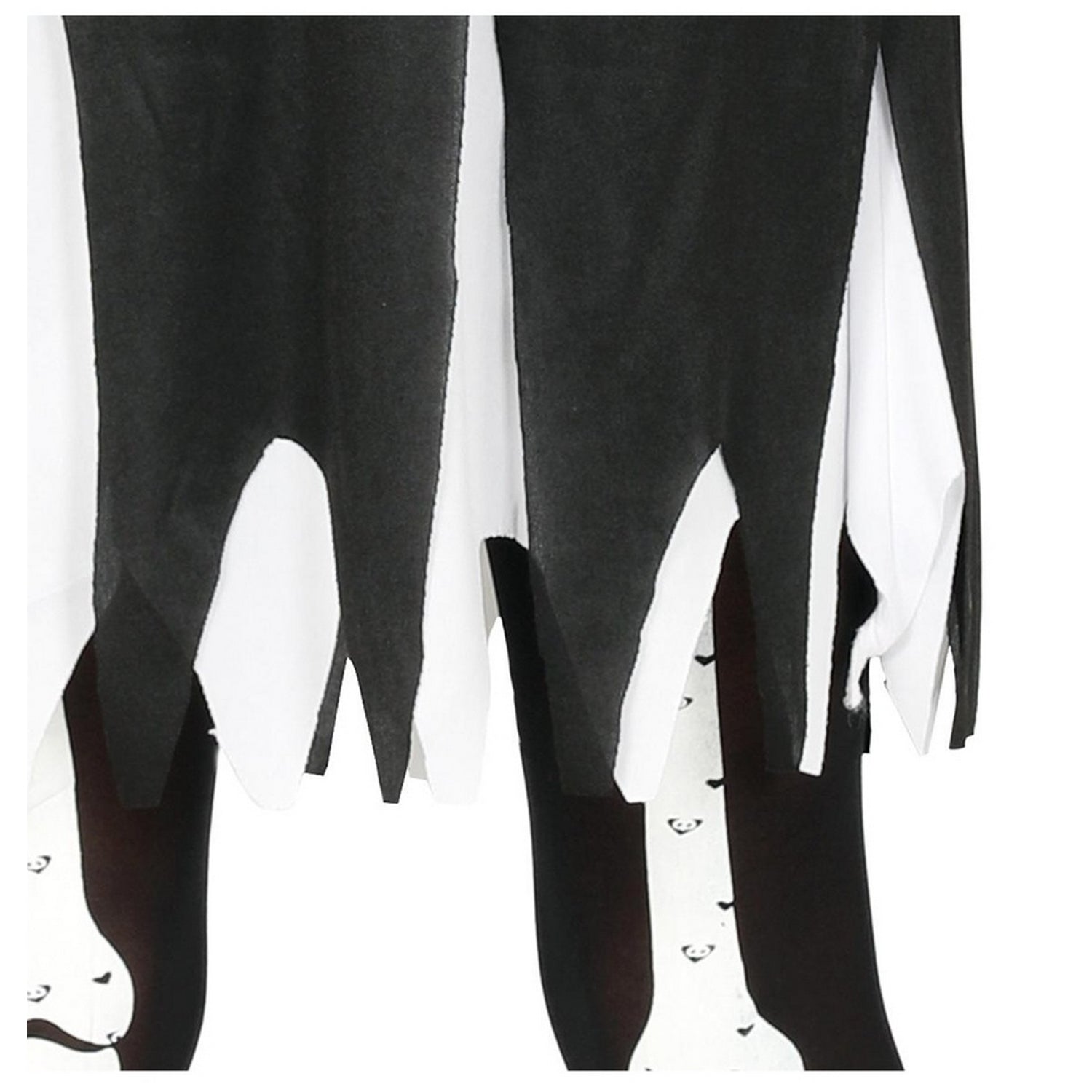 Black-White - Side - Fiestas Guirca Girls Skeleton Costume