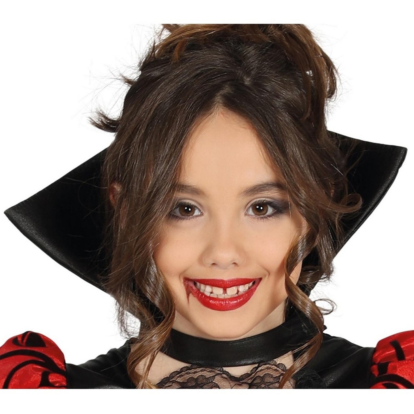 Black-Red - Back - Fiestas Guirca Girls Vampiress Costume