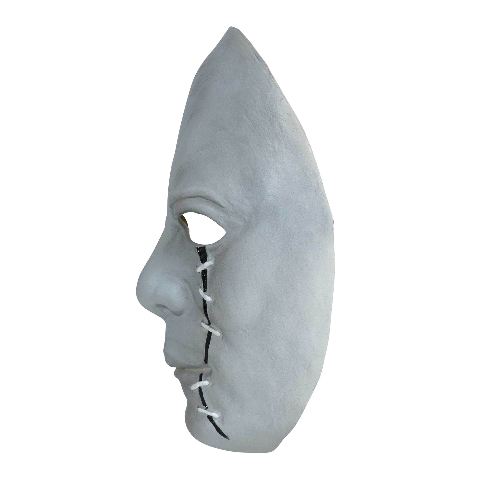 White - Side - Fiestas Guirca Unisex Adult Killer Scar Latex Mask