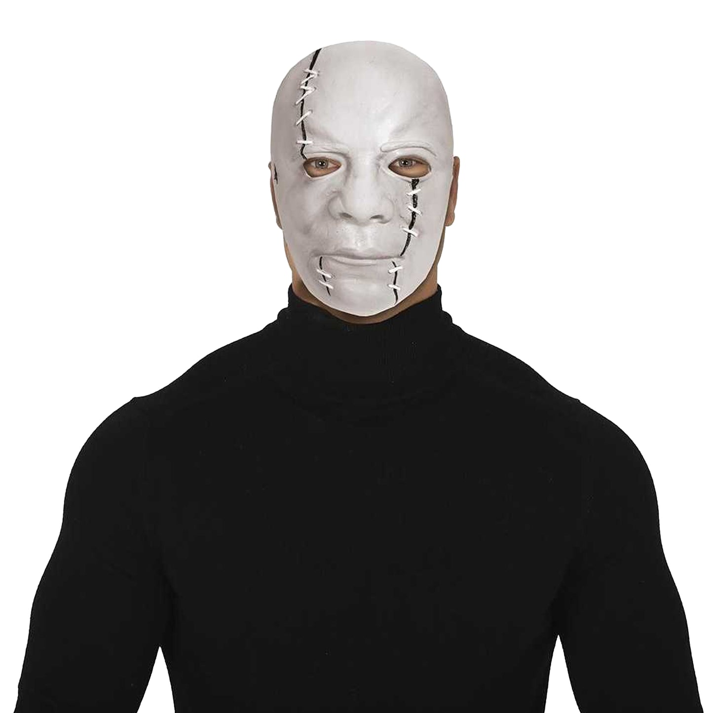 White - Lifestyle - Fiestas Guirca Unisex Adult Killer Scar Latex Mask