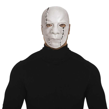 White - Lifestyle - Fiestas Guirca Unisex Adult Killer Scar Latex Mask