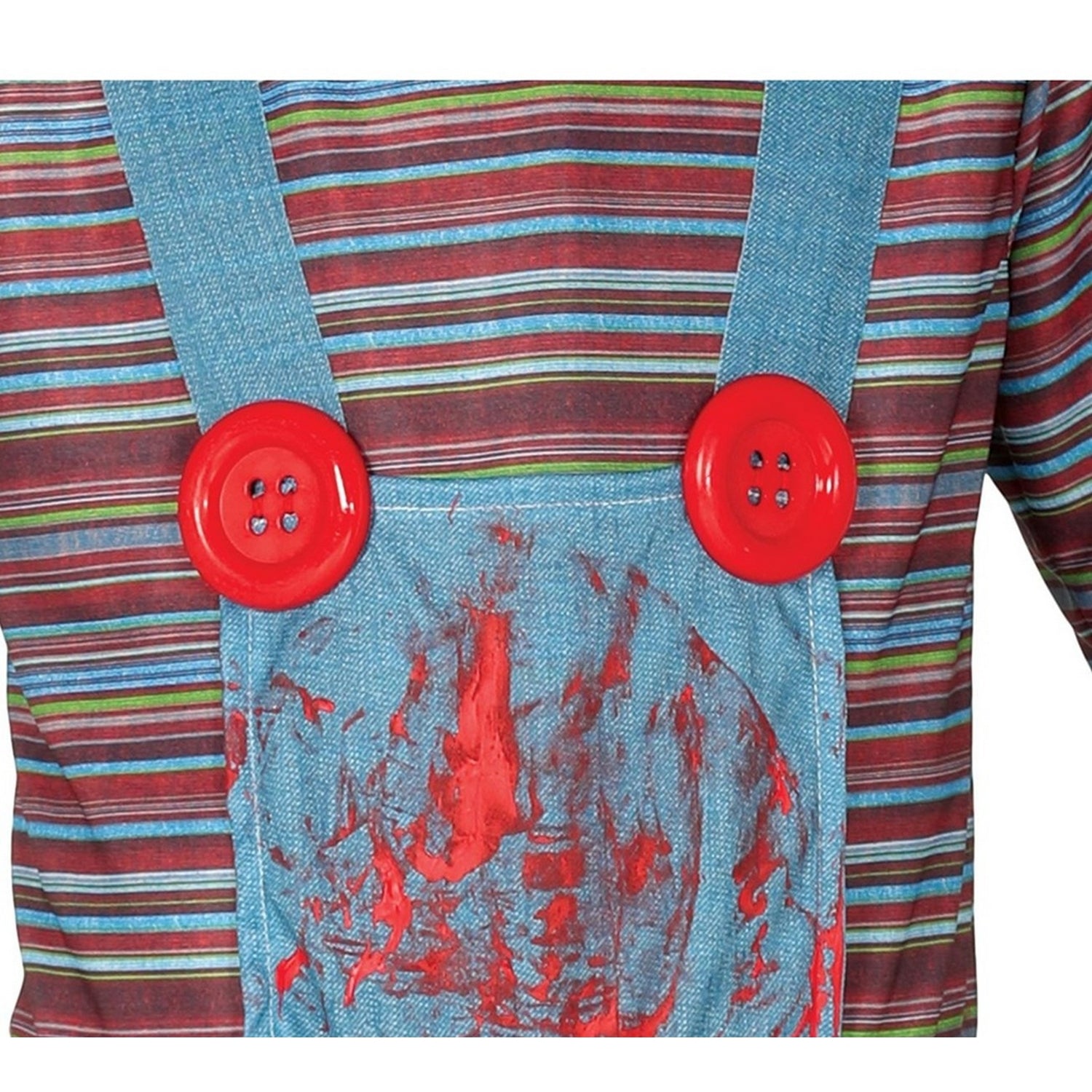 Blue-Multicoloured - Back - Fiestas Guirca Childrens-Kids Possessed Doll Costume