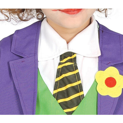 Lilac-Green - Back - Fiestas Guirca Boys Crazy Jester Costume Set