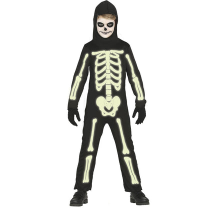 Black - Front - Fiestas Guirca Childrens-Kids Skeleton Glow In The Dark Costume Set