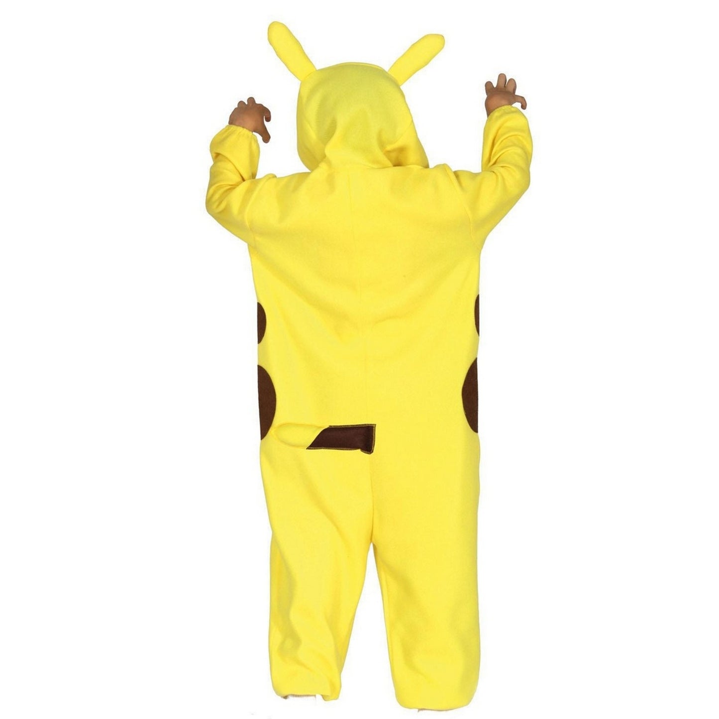 Yellow-Brown - Back - Fiestas Guirca Childrens-Kids Electric Chinchilla Costume Set