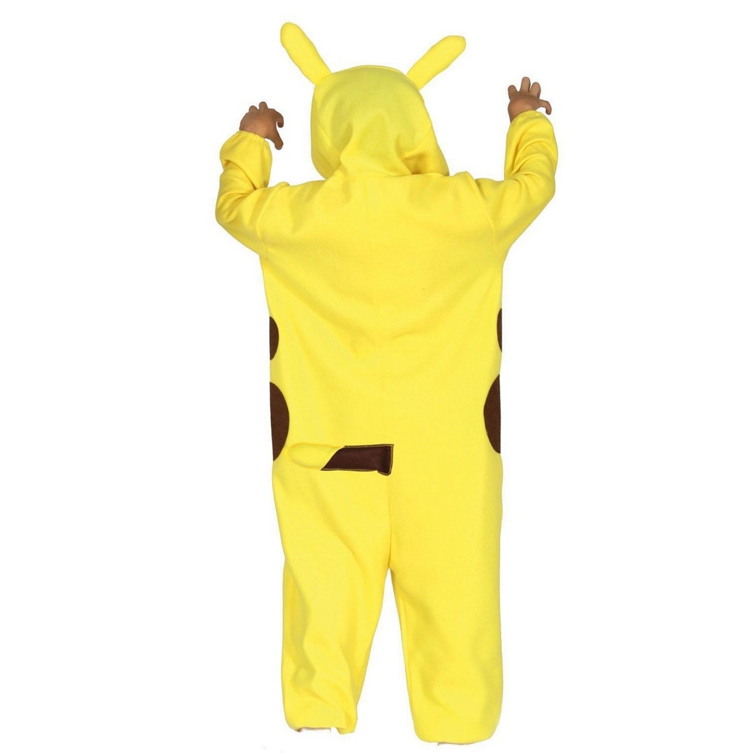 Yellow-Brown - Back - Fiestas Guirca Childrens-Kids Electric Chinchilla Costume Set