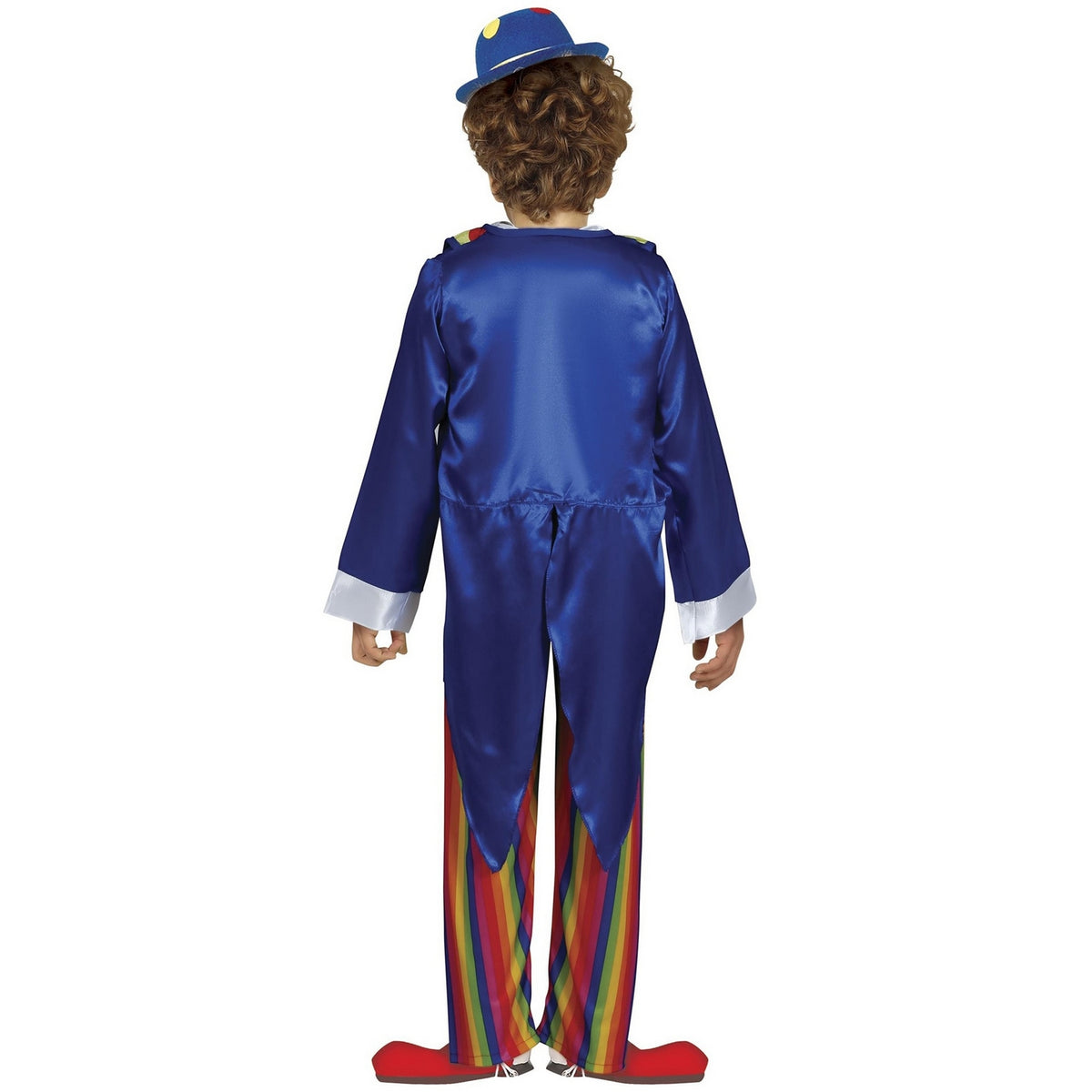 Multicoloured - Back - Fiestas Guirca Childrens-Kids Clown Costume Set