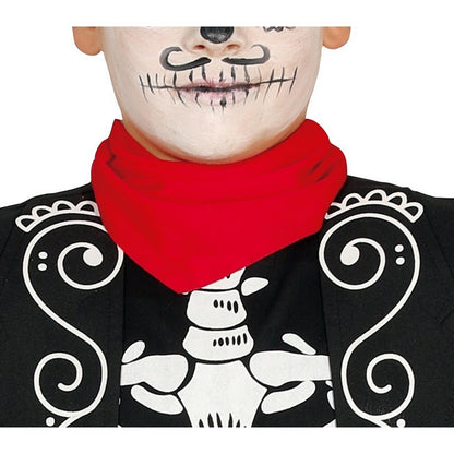 Black-Red - Side - Fiestas Guirca Boys Mariachi Skeleton Costume Set