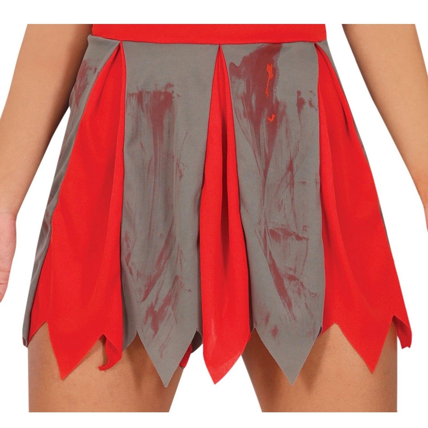 Grey-Red - Lifestyle - Fiestas Guirca Womens-Ladies Zombie Cheerleader Costume Dress