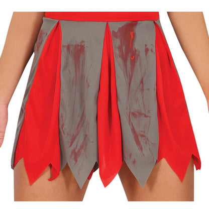 Grey-Red - Lifestyle - Fiestas Guirca Womens-Ladies Zombie Cheerleader Costume Dress