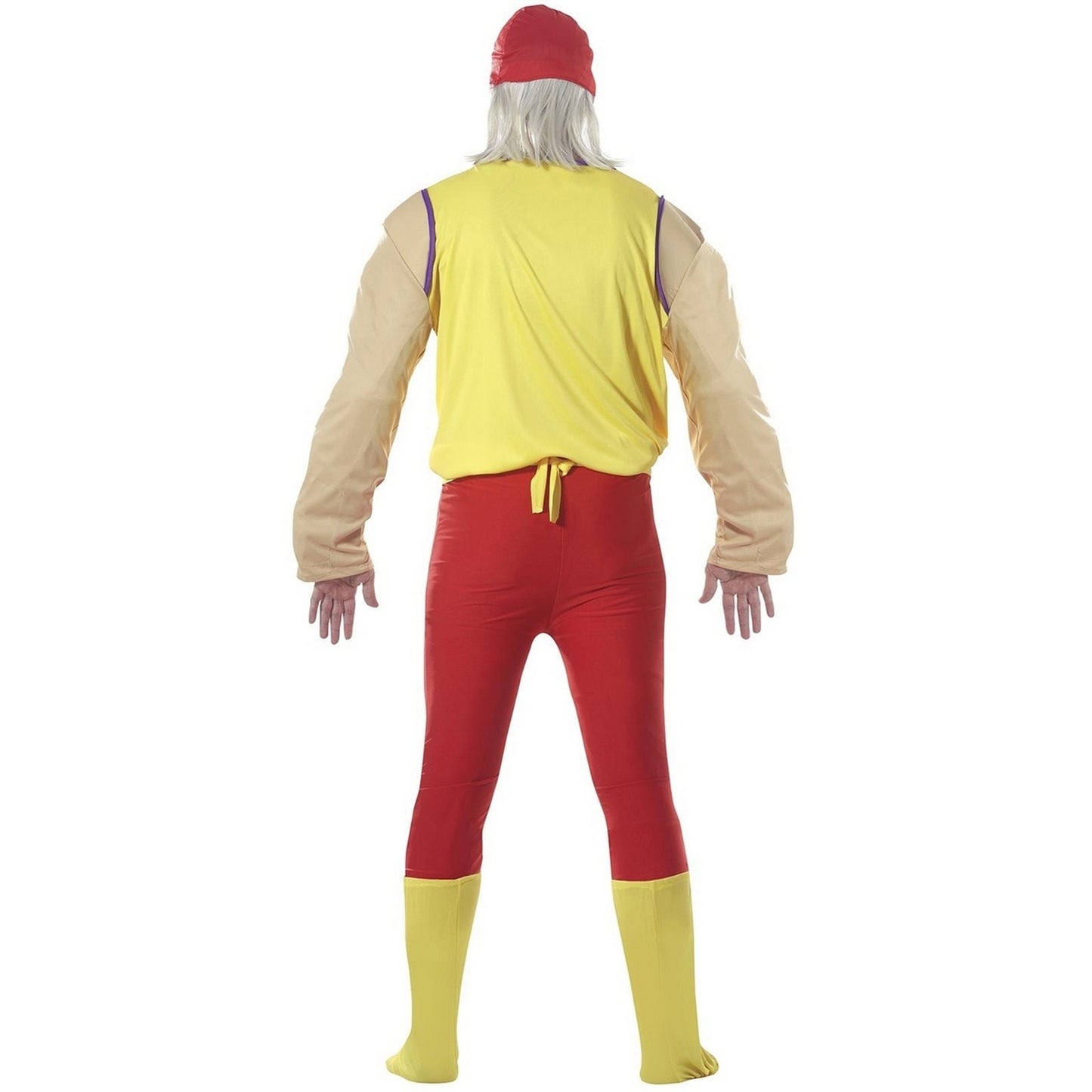Yellow-Red - Back - Fiestas Guirca Wrestler Costume