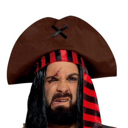 White-Brown - Lifestyle - Fiestas Guirca Mens Seven Seas Pirate Costume Set