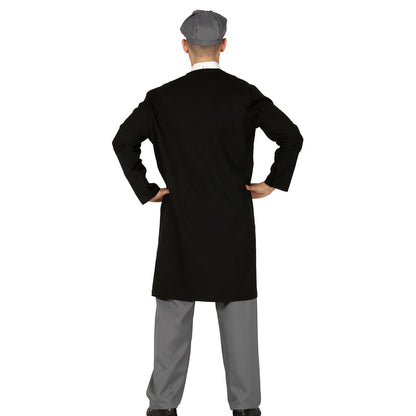 Black-Grey - Back - Fiestas Guirca Mens English Gangster Costume Set