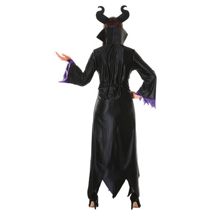 Black-Lilac - Back - Fiestas Guirca Womens-Ladies Evil Fairy Costume Set