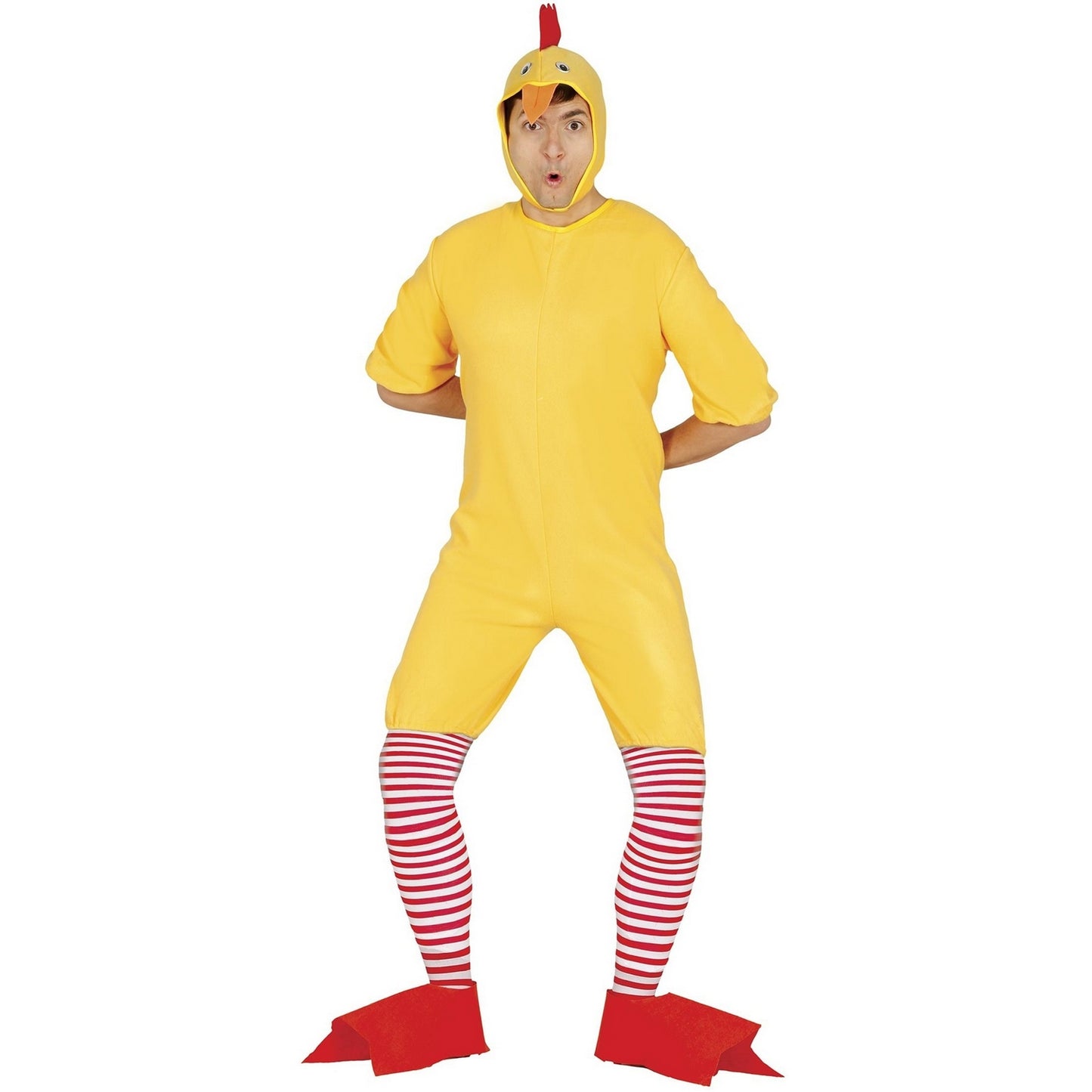 Yellow - Front - Fiestas Guirca Mens Chick Costume Set