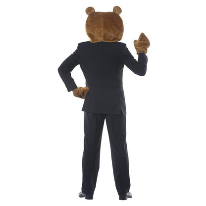 Blue-Brown - Back - Fiestas Guirca Unisex Adult Bear Costume Set
