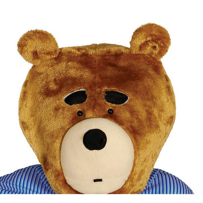 Blue-Brown - Side - Fiestas Guirca Unisex Adult Bear Costume Set