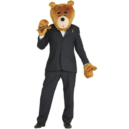 Blue-Brown - Front - Fiestas Guirca Unisex Adult Bear Costume Set
