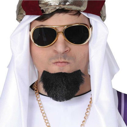 Gold - Side - Fiestas Guirca King Rock Sunglasses Costume Accessory