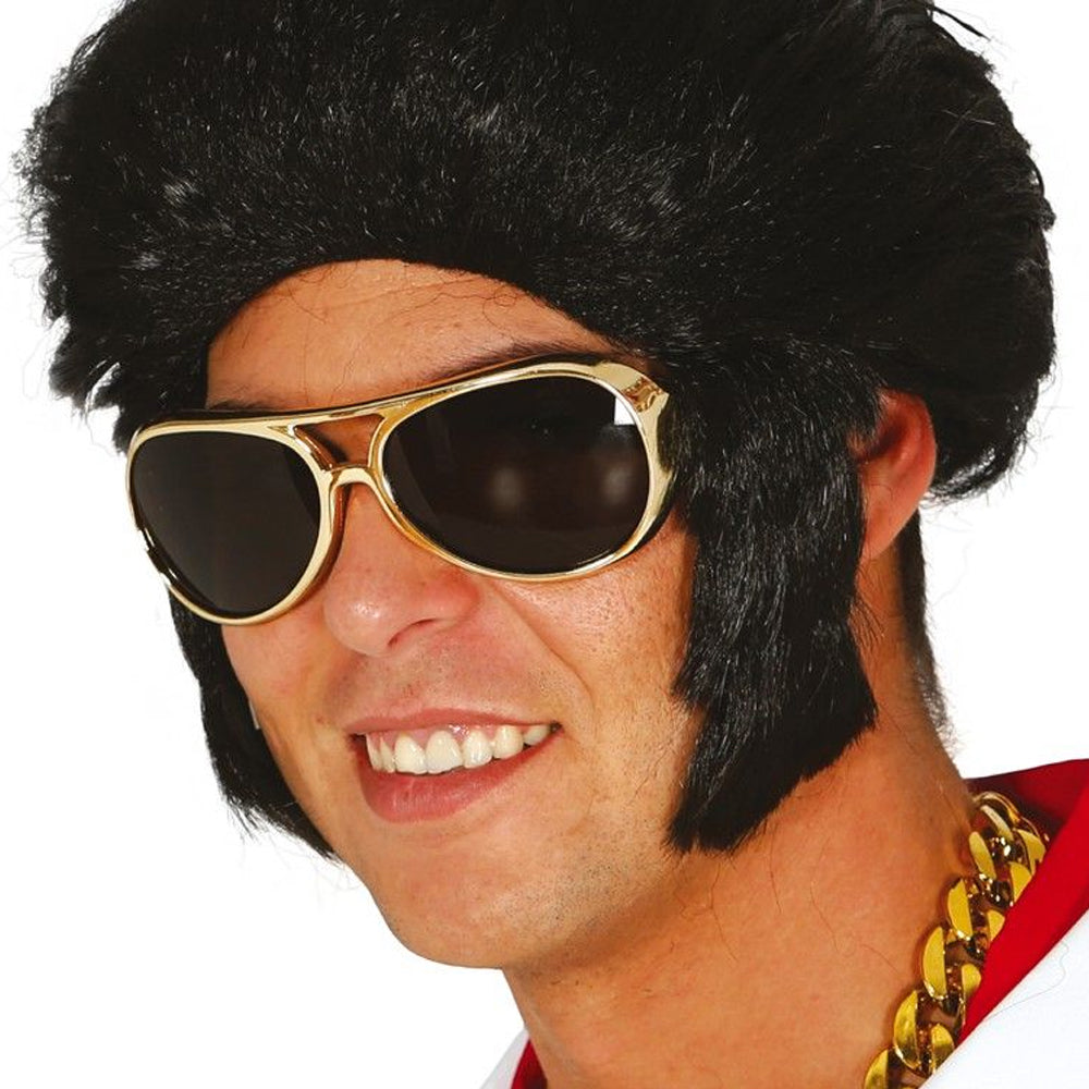 Gold - Lifestyle - Fiestas Guirca King Rock Sunglasses Costume Accessory