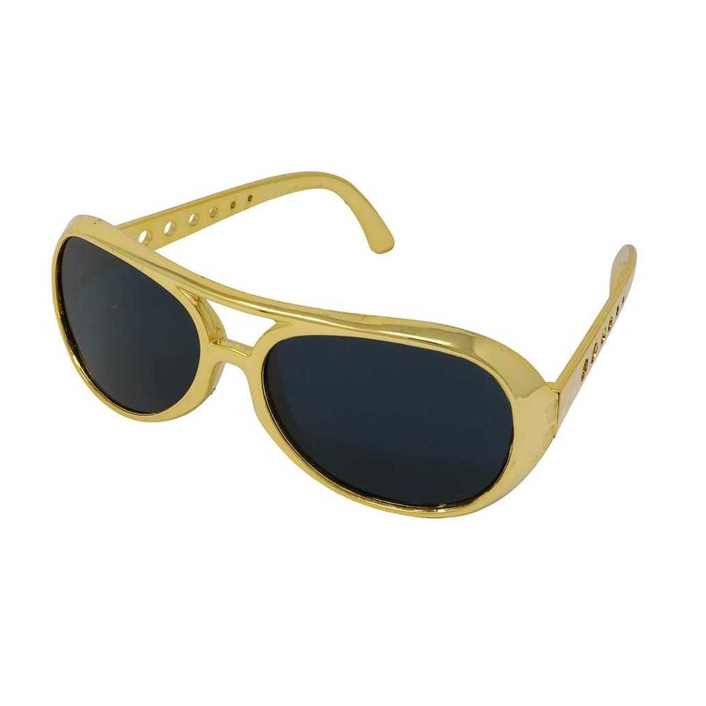 Gold - Front - Fiestas Guirca King Rock Sunglasses Costume Accessory