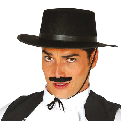 Black - Side - Fiestas Guirca Felt Flamenco Hat