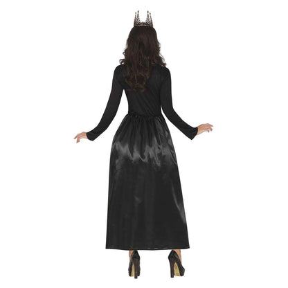 Black-White - Back - Fiestas Guirca Womens-Ladies Royal Skeleton Costume