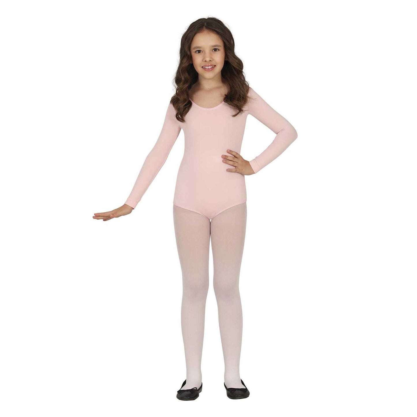 Pink - Front - Fiestas Guirca Girls Leotard
