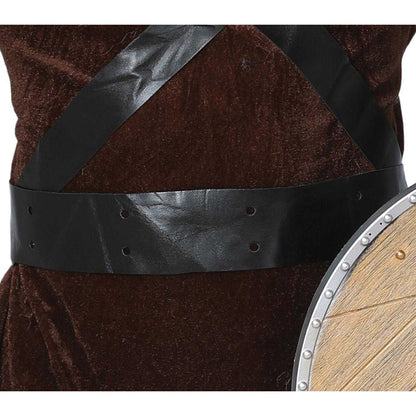 Brown-Grey - Pack Shot - Fiestas Guirca Mens Viking Costume Set