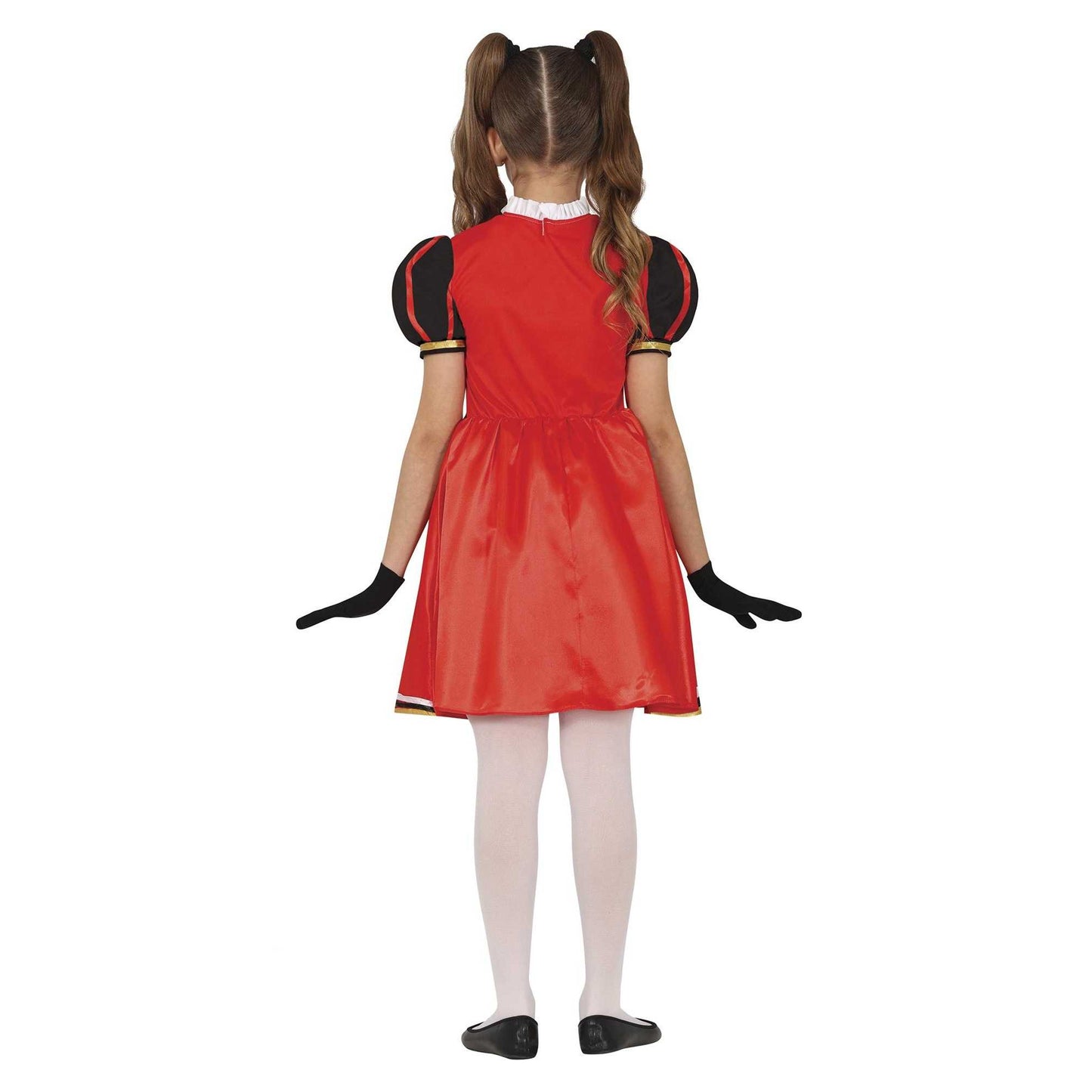 Red-Black - Back - Fiestas Guirca Girls Rhombus Queen Costume Dress