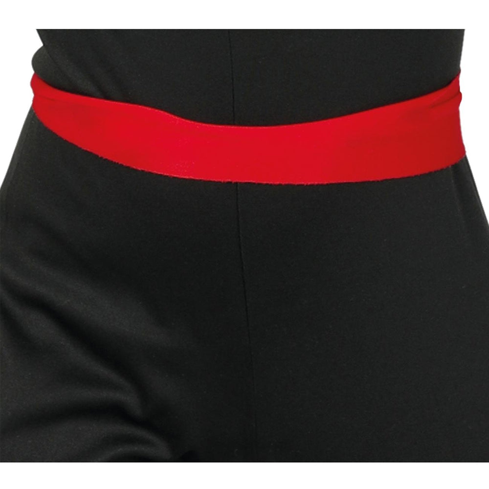 Black-Red - Side - Fiestas Guirca Childrens-Kids Shinoby Costume Set