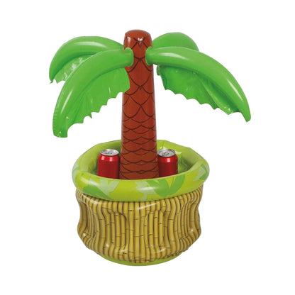 Brown-Green - Front - Fiestas Guirca Inflatable Palm Tree Fridge-Freezer