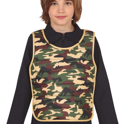 Green - Side - Fiestas Guirca Boys Camouflage Vest Top