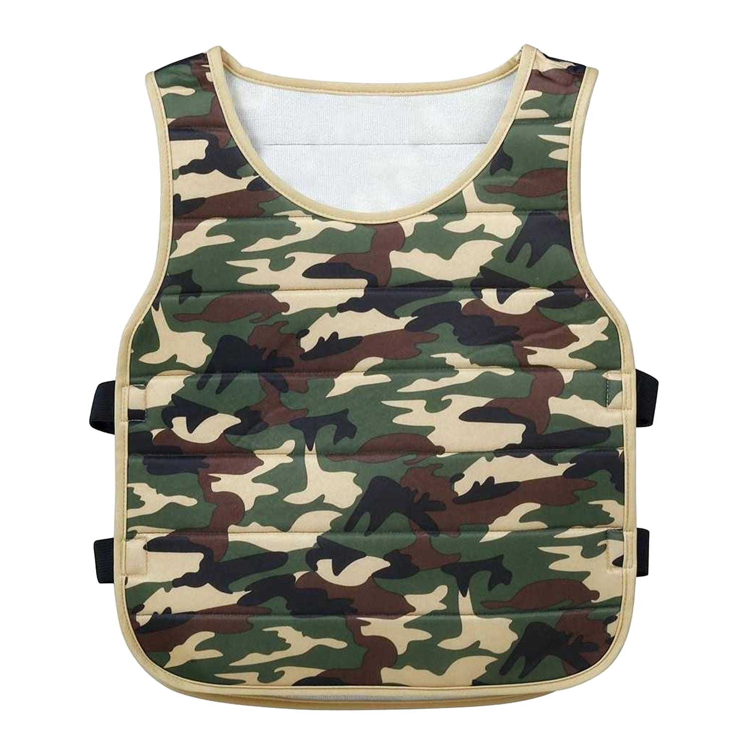 Green - Front - Fiestas Guirca Boys Camouflage Vest Top