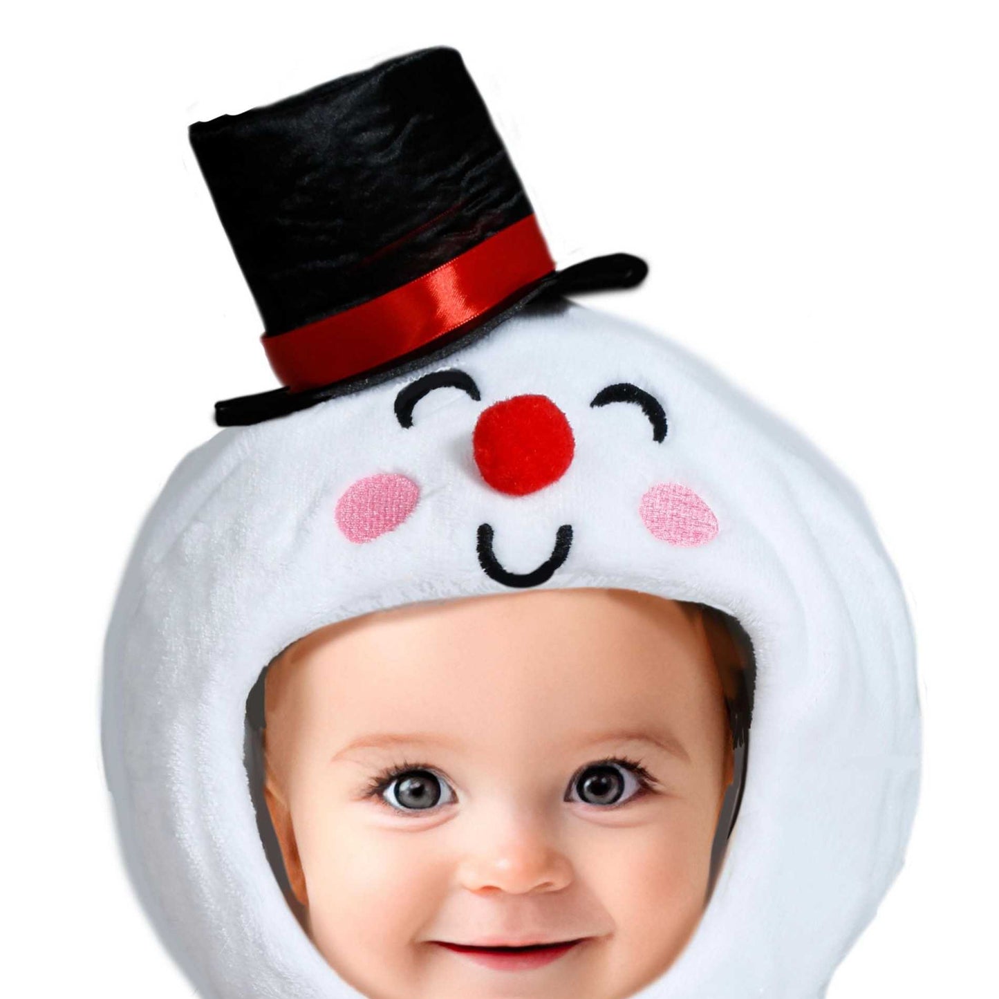 White-Black - Back - Fiestas Guirca Baby Snowman Christmas Costume Set